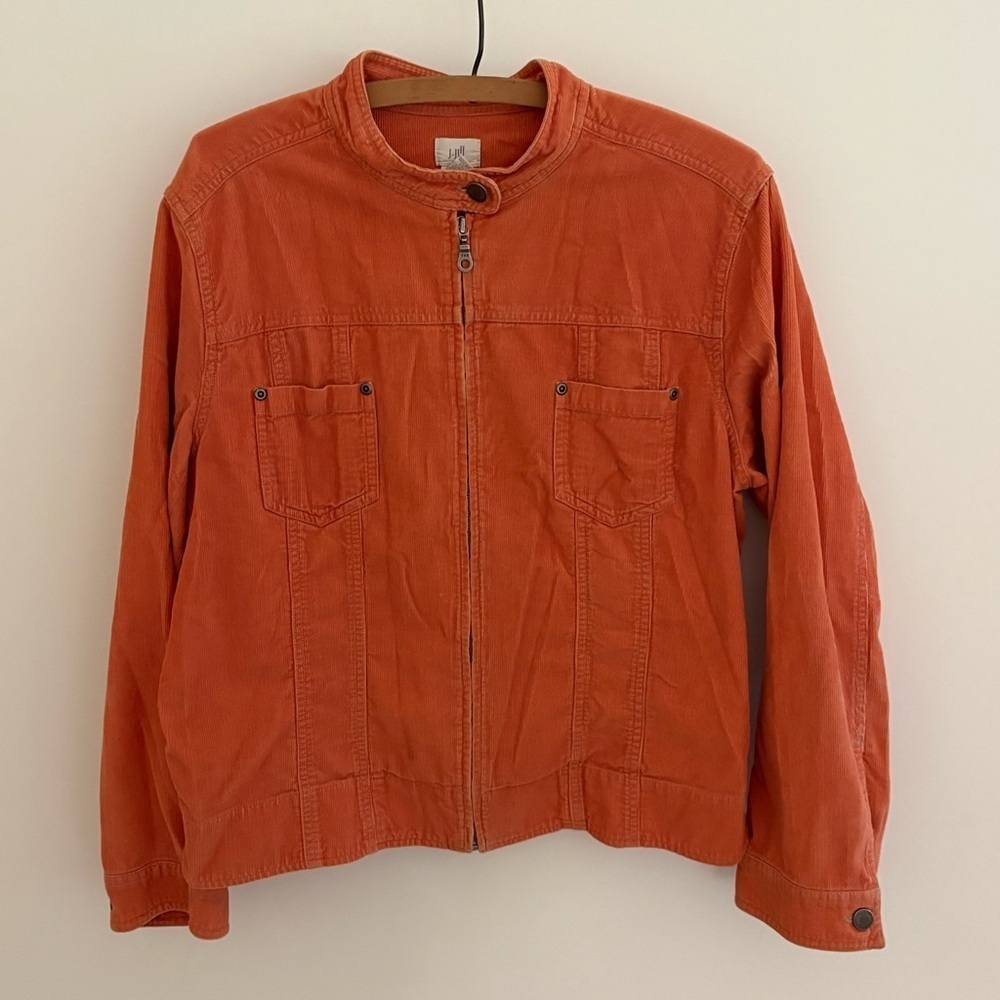 J. Jill Burnt Orange Corduroy Jacket